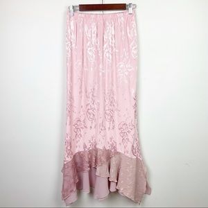 Vintage Spencer Alexis Rag Ruffle Pink Skirt